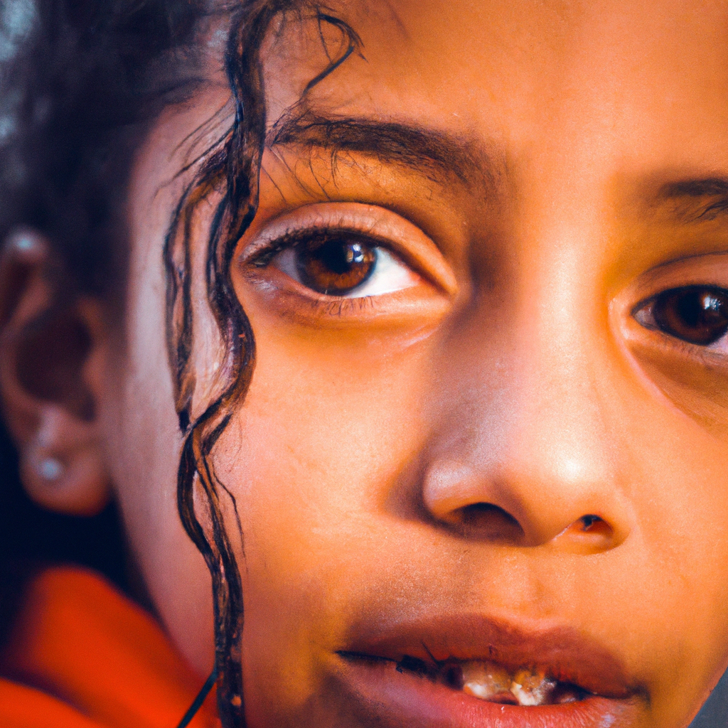 AI-generated portrait of Mia, Lead Photographer, candid close-up